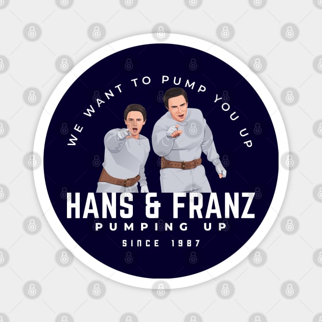 Hans & Franz - We want to pump you up - since 1987 Magnet by BodinStreet